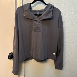 Vuori Gray Thermal Hoodie Size M